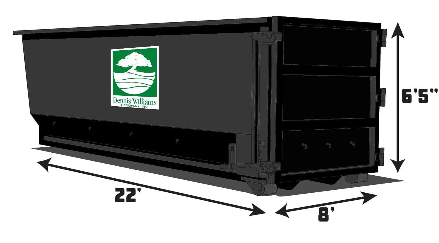 40 Yard Tannahill roll-off dumpster